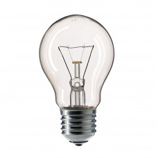 Лампа накаливания прозрачная, 60W, 3000К, E27, - PHILIPS