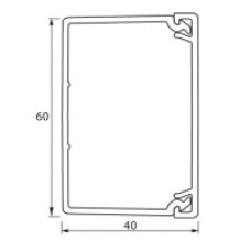 Кабель-канал 60x40мм, Legrand METRA (1 м)