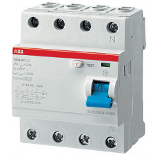 УЗО 4P 40A 100mA (тип A) селективное - ABB F204