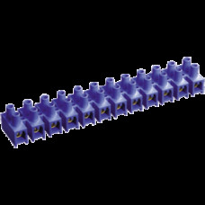 Клемма винтовая ЗВИ-3 1,0-2.5 мм.кв. 12пар синяя