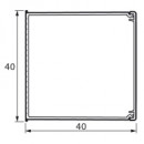 Мини-канал METRA 40x40