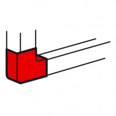 Угол плоский 20x12мм, Legrand METRA (638123)